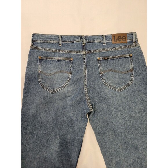 NWT Lee Mens *40 x 30 Regular Boot Cut Jeans Worth It Medium Blue *Read - Picture 4 of 11
